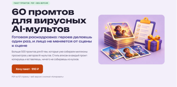 [Виктория Самутинская] Нейрокухня. 60 промтов для вирусных AI-мультов (2026)