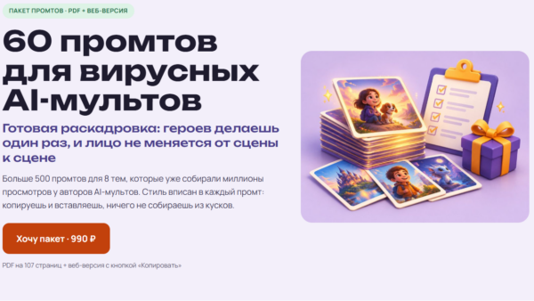 [Виктория Самутинская] Нейрокухня. 60 промтов для вирусных AI-мультов (2026)